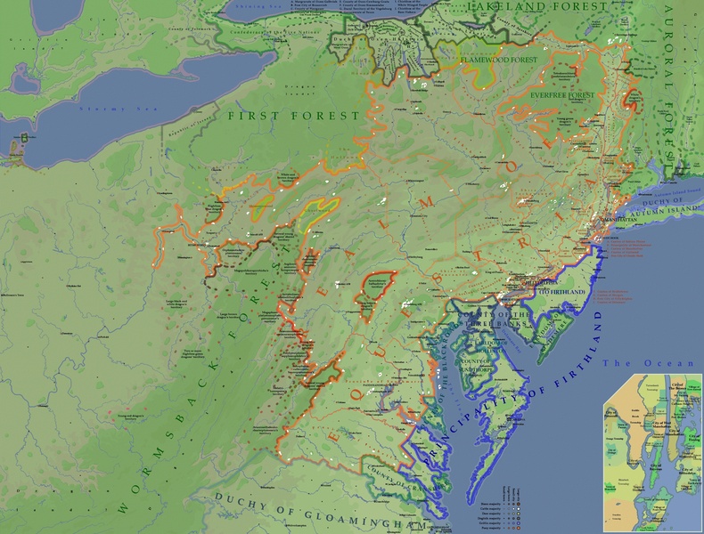 Size: 3160x2400 | Tagged: artist:djinn327, derpibooru import, equestria, everfree forest, forest, map, map of equestria, no pony, original location, post-apocalyptic, safe, shimmerwood