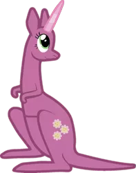 Size: 1057x1344 | Tagged: cheerilee, derpibooru import, forced meme, kangaroo, kangaroonicorn, meme, safe, solo, species swap, wat