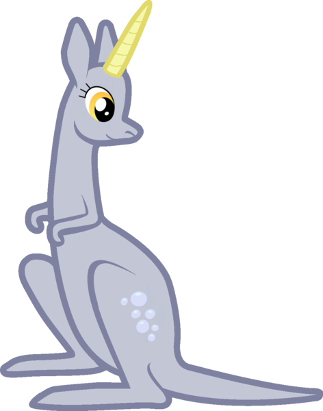 Size: 1057x1344 | Tagged: derpibooru import, derpy hooves, forced meme, kangaroo, kangaroonicorn, meme, missing pouch, safe, solo, species swap, wat