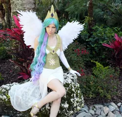 Size: 1280x1229 | Tagged: artist:hanari502, cosplay, derpibooru import, human, irl, irl human, photo, princess celestia, safe, solo