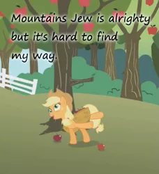 Size: 521x572 | Tagged: apple, applebuck season, applejack, derp, derpibooru import, drunk, drunk aj, edit, edited screencap, googly eyes, insane pony thread, safe, screencap, solo, tumblr