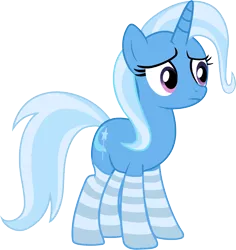 Size: 3019x3199 | Tagged: safe, artist:marcosms88, derpibooru import, trixie, pony, unicorn, clothes, female, mare, simple background, socks, solo, striped socks, transparent background, vector