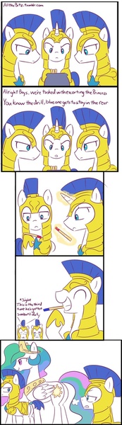 Size: 568x1965 | Tagged: artist:lance, comic, derpibooru import, plot, princess celestia, royal guard, snorting, suggestive, sunbutt, tumblr