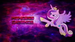 Size: 2732x1536 | Tagged: artist:jamesg2498, derpibooru import, princess cadance, safe, solo, space, vector, wallpaper