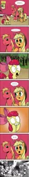 Size: 706x4159 | Tagged: safe, artist:doublewbrothers, artist:pony-berserker, derpibooru import, apple bloom, applejack, big macintosh, earth pony, pony, attack on titan, comic, harsh truth, male, stallion