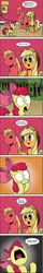 Size: 704x4376 | Tagged: safe, artist:doublewbrothers, artist:pony-berserker, derpibooru import, edit, apple bloom, applejack, big macintosh, earth pony, pony, comic, forced meme, harsh truth, image, imagination, male, meme, png, stallion