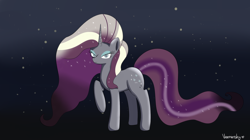 Size: 1920x1080 | Tagged: safe, artist:verminshy, derpibooru import, nightmare rarity, nightmare grayity, solo