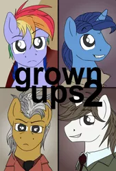 Size: 600x890 | Tagged: artist:xioade, derpibooru import, grown ups, hondo flanks, igneous rock pie, movie, night light, parody, poster, rainbow blaze, safe