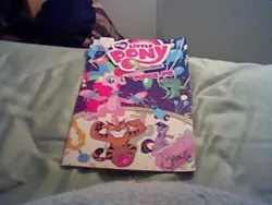 Size: 640x480 | Tagged: artist:yamino, autograph, cover, derpibooru import, idw, pinkie pie, safe, signature