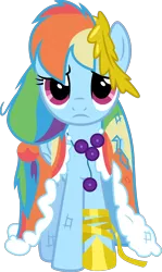 Size: 824x1383 | Tagged: safe, artist:tourniquetmuffin, derpibooru import, rainbow dash, pegasus, pony, the best night ever, clothes, clothing damage, dress, gala dress, messy mane, scratches, simple background, solo, transparent background, vector