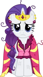 Size: 810x1467 | Tagged: artist:tourniquetmuffin, clothes, clothing damage, derpibooru import, dress, gala dress, jewelry, messy mane, rarity, safe, scratches, simple background, solo, the best night ever, tiara, transparent background, vector