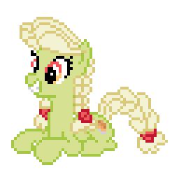 Size: 256x256 | Tagged: safe, artist:tourniquetmuffin, derpibooru import, granny smith, pixel art, solo, young granny smith