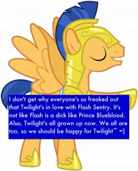 Size: 802x993 | Tagged: safe, derpibooru import, flash sentry, confession, drama, equestria girls drama, flashlight, shipping, solo, text