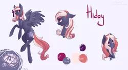 Size: 4000x2200 | Tagged: safe, artist:weird--fish, derpibooru import, oc, oc:hidey, unofficial characters only, alicorn, pony, alicorn oc, solo