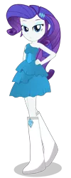 Size: 833x2083 | Tagged: safe, artist:negasun, derpibooru import, rarity, equestria girls, boots, fall formal outfits, high heel boots, jewelry, solo