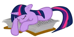 Size: 1264x632 | Tagged: artist:ahmedooy, book, derpibooru import, safe, simple background, sleeping, solo, transparent background, twilight sparkle, vector