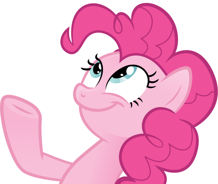 Size: 3433x2896 | Tagged: derpibooru import, look what pinkie found, meme, pinkie pie, safe, simple background, smiling, solo, template, transparent background, vector