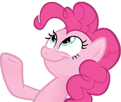 Size: 3433x2896 | Tagged: derpibooru import, look what pinkie found, meme, pinkie pie, safe, simple background, smiling, solo, template, transparent background, vector