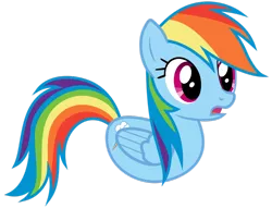 Size: 900x687 | Tagged: derpibooru import, duck, duck pony, female, open mouth, rainbow dash, rainbow dash is a duck, rainbow duck, safe, simple background, solo, transparent background
