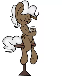 Size: 784x963 | Tagged: artist:extradan, coffee, derpibooru import, java, safe, solo, underhoof