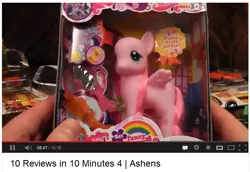 Size: 649x447 | Tagged: safe, derpibooru import, pegasus, pony, ashens, bootleg, funny style giftset, review, set funny pony, toy, youtube link