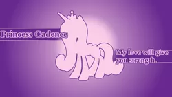 Size: 1920x1080 | Tagged: artist:clockwork65, derpibooru import, minimalist, princess cadance, quote, safe, solo, vector, wallpaper