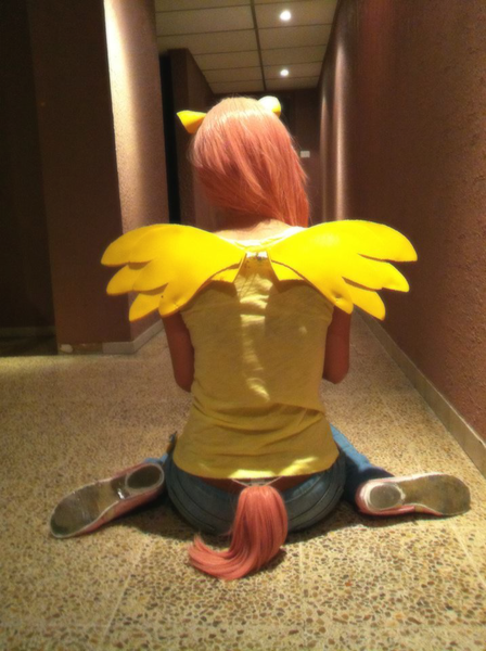 Size: 717x960 | Tagged: artist:bunny-herz, cosplay, derpibooru import, fluttershy, human, irl, irl human, photo, safe, solo