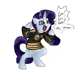 Size: 561x550 | Tagged: safe, artist:qwert5, derpibooru import, rarity, pony, bipedal, clothes, shirt, solo