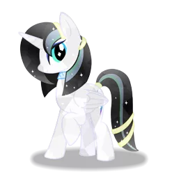 Size: 1896x1921 | Tagged: safe, artist:bludraconoid, derpibooru import, oc, oc:starveil, unofficial characters only, alicorn, pony, alicorn oc, crystallized, simple background, solo, transparent background