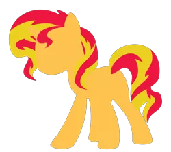 Size: 2656x2358 | Tagged: safe, artist:musical-medic, derpibooru import, sunset shimmer, pony, unicorn, minimalist, simple background, solo, transparent background