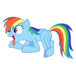 Size: 962x818 | Tagged: safe, artist:faroffpromise, derpibooru import, rainbow dash, animated, cute, flying, simple background, solo, that pony sure does love cider, tongue out, transparent background, vector