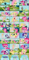 Size: 1928x3995 | Tagged: 4chan, artist:hazama, comic, derpibooru import, edit, edited screencap, fluttershy, globe trotter, /mlp/, pinkie pie, putting your hoof down, rarity, safe, screencap, screencap comic, vulgar