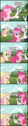 Size: 1047x4690 | Tagged: semi-grimdark, artist:bronybyexception, derpibooru import, angel bunny, bon bon, fluttershy, pinkie pie, sweetie drops, earth pony, pegasus, pony, comic, eating, eyes closed, female, food, implied vore, jam, mare, shocked, wide eyes