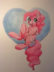 Size: 720x960 | Tagged: safe, artist:breakingreflections, derpibooru import, pinkie pie, solo, traditional art