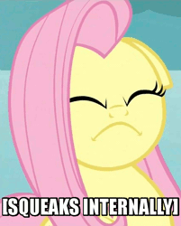 Size: 432x538 | Tagged: angry, animated, constipated, derpibooru import, descriptive noise, eyes closed, face, floppy ears, flutterfrown, fluttershy, frown, keep calm and flutter on, safe, shivering, solo, squeak, vibrating, x internally