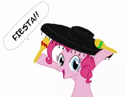 Size: 400x308 | Tagged: derpibooru import, hat, maracas, mexican, mexico, musical instrument, pinkie pie, safe, solo, sombrero, spanish