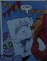 Size: 167x217 | Tagged: safe, artist:andypriceart, derpibooru import, idw, big macintosh, earth pony, horse, pony, spoiler:comic, spoiler:comic09, andy price, andy you magnificent bastard, hoers, male, paper, realistic, self insertion, stallion