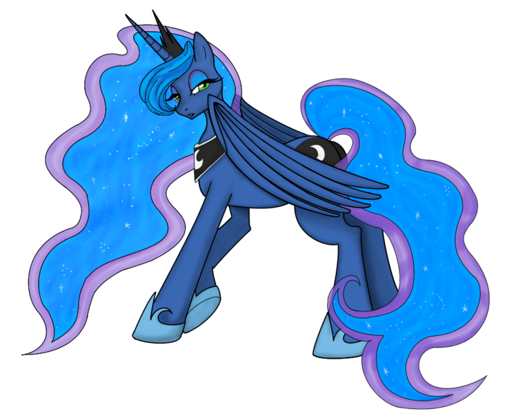 Size: 940x770 | Tagged: artist:jayelle-anderson, artist:xnaga-sadow, bedroom eyes, derpibooru import, princess luna, safe, simple background, solo, transparent background, vector