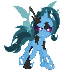 Size: 4300x4800 | Tagged: safe, artist:csillaghullo, derpibooru import, trixie, changeling, pony, unicorn, absurd resolution, changelingified, evilswarm, female, fusion, mare, simple background, solo, transparent background, vector
