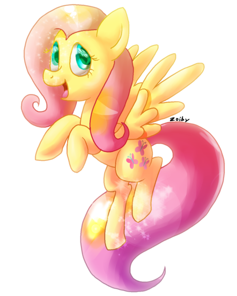 Size: 1200x1500 | Tagged: safe, artist:zoiby, derpibooru import, fluttershy, solo, sparkles