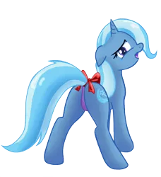 Size: 800x878 | Tagged: suggestive, artist:theparagon, derpibooru import, trixie, pony, unicorn, bow, clothes, female, mare, panties, plot, simple background, solo, solo female, tail bow, transparent background, underwear, vector