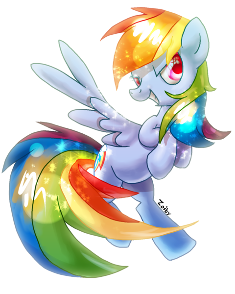 Size: 1200x1500 | Tagged: artist:zoiby, derpibooru import, rainbow dash, safe, solo, sparkles