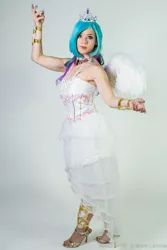 Size: 900x1349 | Tagged: artist:hollygloha, cosplay, derpibooru import, human, irl, irl human, photo, princess celestia, safe, solo