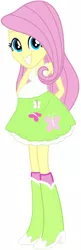 Size: 585x1805 | Tagged: safe, derpibooru import, fluttershy, equestria girls, looking at you, pregnant, pregnant edit, solo, teen pregnancy