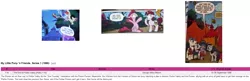 Size: 1645x530 | Tagged: safe, artist:andypriceart, derpibooru import, idw, big macintosh, cookie crumbles, hondo flanks, pinkie pie, rainbow dash, rarity, wild fire, bee, earth pony, pegasus, pony, unicorn, spoiler:comic, spoiler:comic09, andy you magnificent bastard, cookieflanks, g1, g1 to g4, generation leap, mind blown, parent, rarity's parents, sunstone (g1 artifact), wikipedia