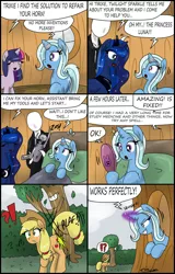 Size: 1959x3060 | Tagged: artist:ciriliko, comic, creeper, derpibooru import, princess luna, safe, slenderman, spanking, trixie, twilight sparkle, zas