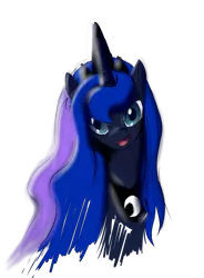 Size: 2001x2721 | Tagged: artist:spacehunt, cute, derpibooru import, laughing, princess luna, safe, sketch, smiling, solo