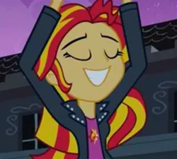 Size: 449x404 | Tagged: safe, derpibooru import, screencap, sunset shimmer, equestria girls, equestria girls (movie), cropped, solo