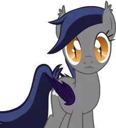 Size: 4538x5000 | Tagged: safe, artist:zee66, derpibooru import, oc, oc:echo, unofficial characters only, bat pony, pony, absurd resolution, frown, looking at you, simple background, solo, transparent background, vector