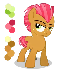 Size: 1164x1282 | Tagged: artist:wolframclaws, babs seed, bob steed, covering, derpibooru import, rule 63, safe, simple background, solo, transparent background